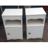 Pair of Painted Pine Bedsides