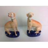 Pair of Staffordshire Dogs - A/F
