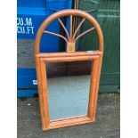 Bamboo Framed Mirror - 100cm High