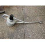 Galvanised Watering Can with Rose