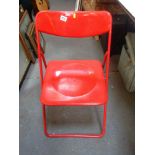 Folding Metal and Plastic Chair