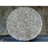 Modern Circular Fluffy Rug - 86cm