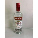 Bottle of Smirnoff Vodka