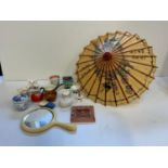 Hand Mirror, Ornaments and Parasol etc