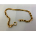 Heavy Yellow Metal Link Chain - 17" Long