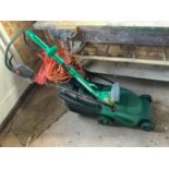 Electric Mower and Strimmer - Working