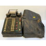Burroughs Adding Machine with Cover