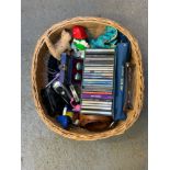 Basket of Misc - CDs, Meditation Balls and Treen etc