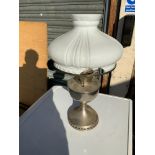 Oil Lamp - Shade Damaged