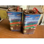 Tins of Wood Preservatives - One Part Tin