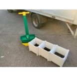 Plastic Planters and Spreader