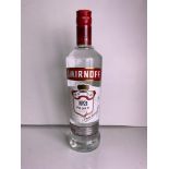 Bottle of Smirnoff Vodka