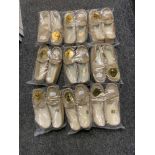 9x Pairs Moccasins - Large Sizes