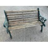 Metal End Garden Bench - For Repair