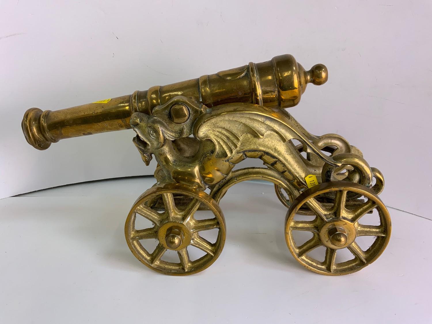 Heavy Brass Cannon