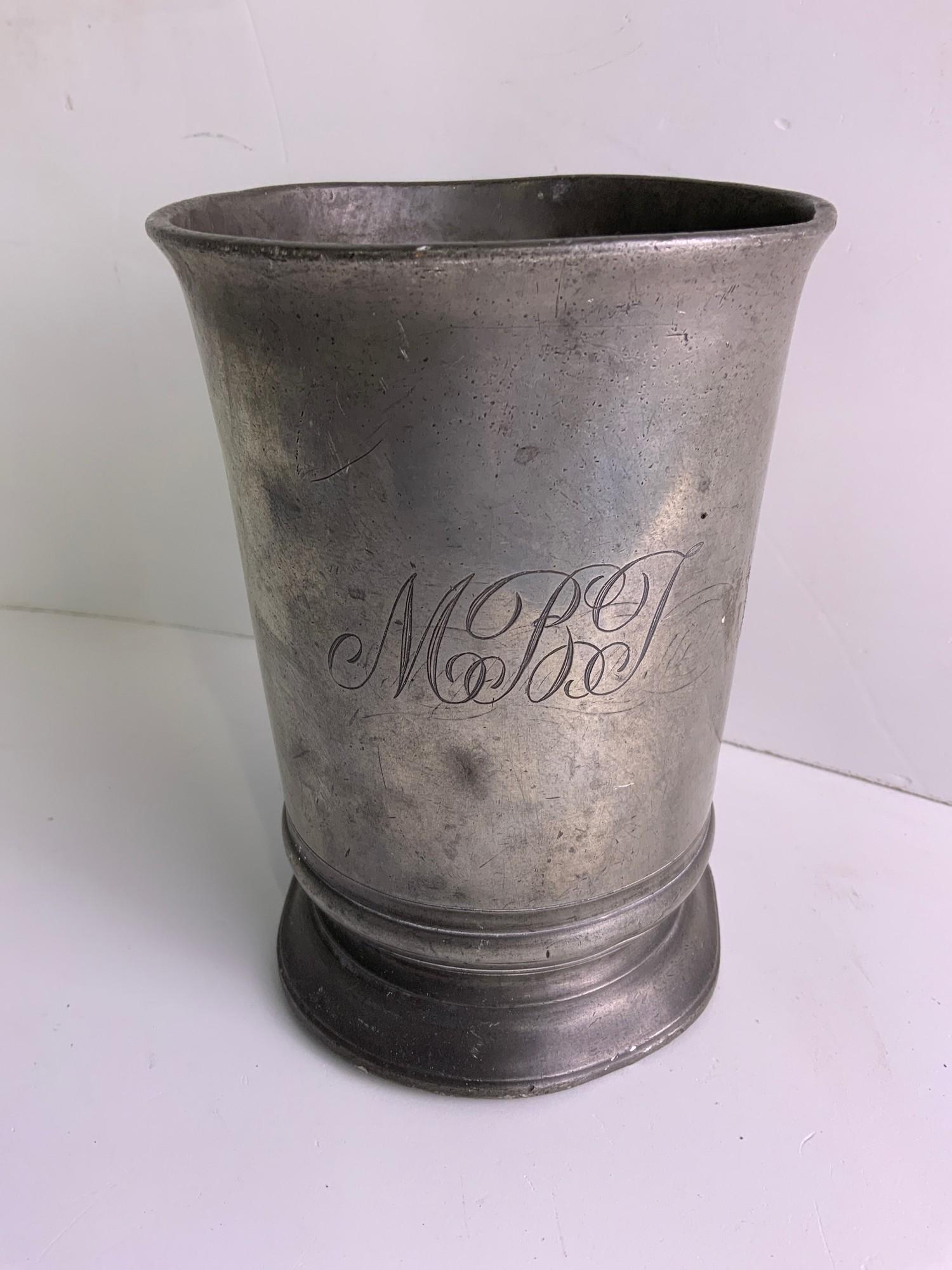 Victorian Pewter Tankard - 750 Excise Mark - Image 2 of 4