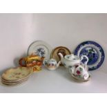 Cottage Teapot and Other China