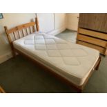 Pine Single Bed with Mattress
