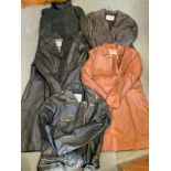 5x New Ladies Leather Jackets - Assorted Sizes