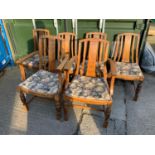 6x Oak Dining Chairs