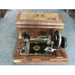 Wood Cased Frister & Rossmann Sewing Machine
