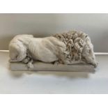 Model of Chatsworth Crouching Lion - 20cm Long