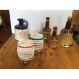 Wade Scotch and Sherry Barrels, Grants Scotch Water Jug and Bells Whisky Bells (Empty)