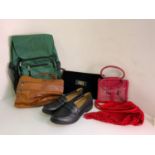 Various Bags, Hotter Casual Ladies Shoes - Size 7