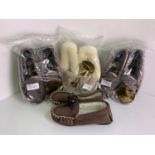 4x Pairs New Moccasins - Various Sizes