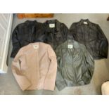5x New Ladies Leather Jackets - Assorted Sizes