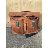 Leather Briefcase and Contents - Leather Samples etc