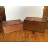 2x Old Wooden Boxes