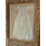 Framed Christening Gown