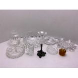 Glassware to include Bud Vase