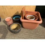 Terracotta and Plastic Pots