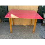 Drop Flap Formica Topped Kitchen Table