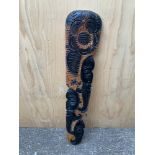 Carved Treen Jamaican Wall Hanging - 90cm