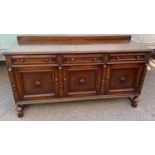 Oak Sideboard - 180cm W x 60cm D x 96cm H