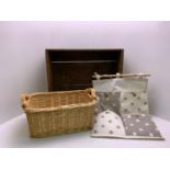 Wooden Box, Basket and Hanging Storage