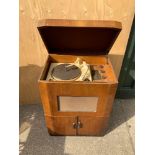 Record Player in Cabinet