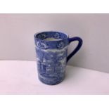 Blue and White Transfer Printed Mug