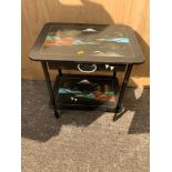 Painted Oriental Table - 45cm H