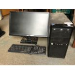 Computer, Monitor and Keyboard