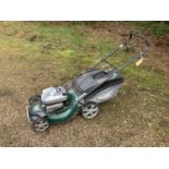 Webb Self Propelled Petrol Lawnmower - Working