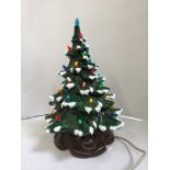 Illuminated Ceramic Christmas Tree - Boxed