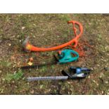 Strimmer and 2x Hedge Trimmers - Working