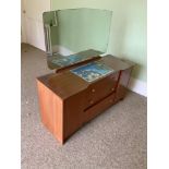 Mirrored Dressing Table - 130cm W x 42 D x 62cm H (not including mirror)