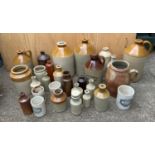Quantity of Stoneware Pots and Flagons