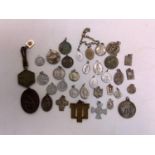 Early - Mid 20th Century Holy and Papal Pendants