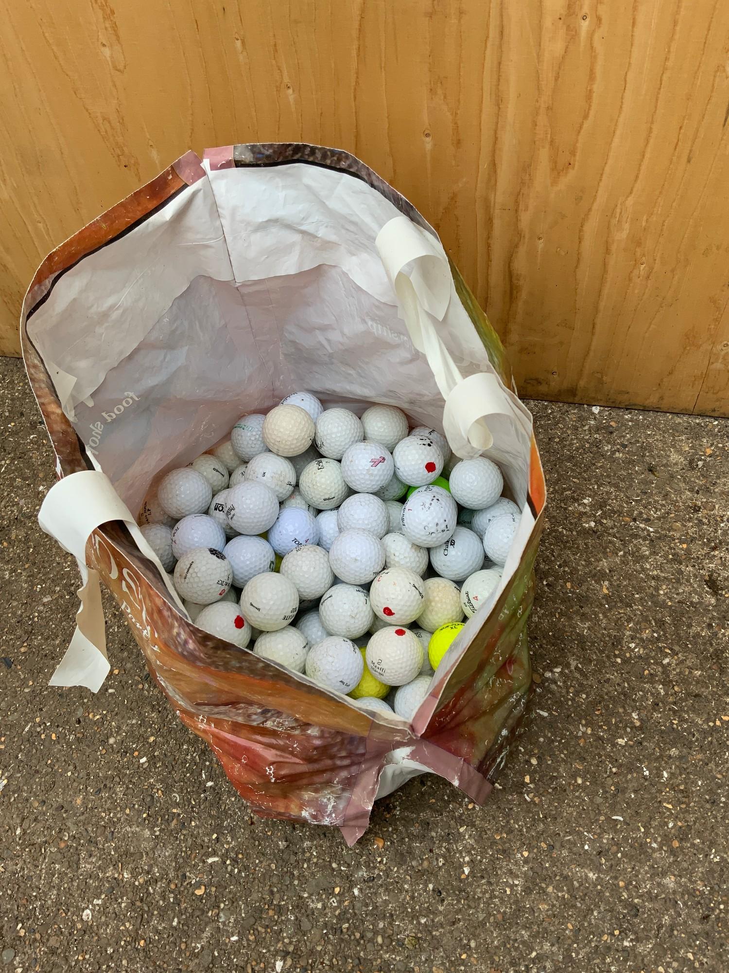 Large Quantity of Golf Balls